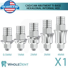 X1 Ti-Base CAD/CAM Hexagonal Abutment Titanium Dental Int Hex Connection 2.42mm