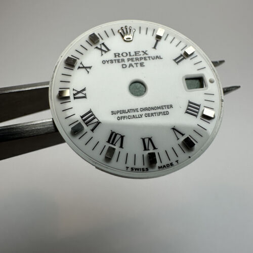 Rolex Date Lady White Roman Cadran 6916 69160 69174 6917 Cadran - Photo 2 sur 3