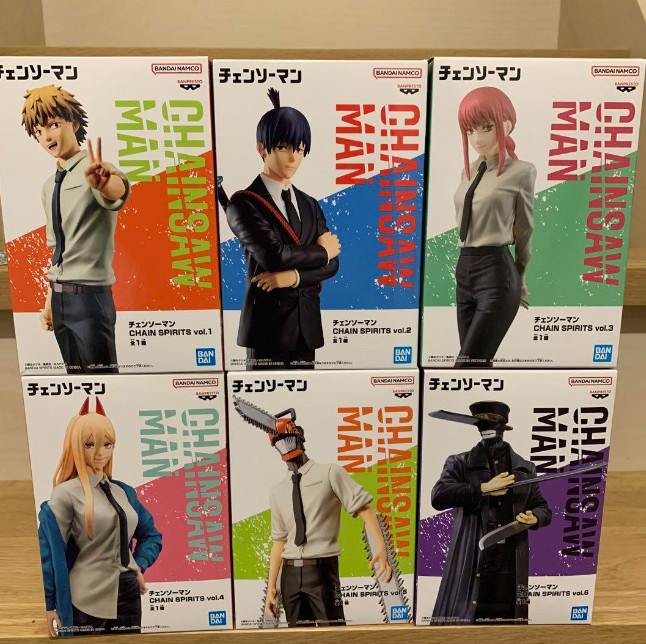 Figura Espada Hombre Motosierra Katana Hombre Samurai CADENA ESPÍRITUS vol.1-6 Conjunto Auténtico