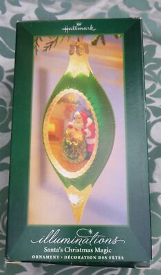  Hallmark Illuminations: ''Santa's Christmas Magic'' Christmas Ornament 2005 MIB