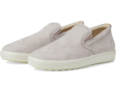 ECCO Z7873 Womens Grey Rose/Powder Soft 7 Casual Slip-On Sneaker Size 9-9.5 M