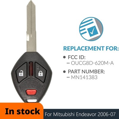 OUCG8D-620M-A for Mitsubishi Endeavor 2006 2007 3 Buttons Keyless Remote Key Fob