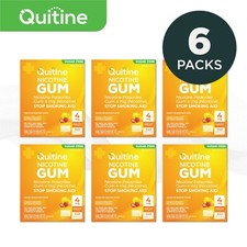 Quitine Nicotine Gum 4mg Traditional Fruit 1440 Pieces 6 bulk boxes