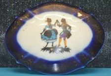 I ANCIEN BONBONIERE PORCELAINE JL MENAU BOITE A BIJOUX SAC A MAIN