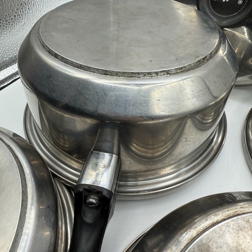 Inkor VINTAGE 5 Strati Multicore Acciaio Inox Salsiera Pan & Pentola Set 4pz + 1 Coperchio - Foto 7 di 23