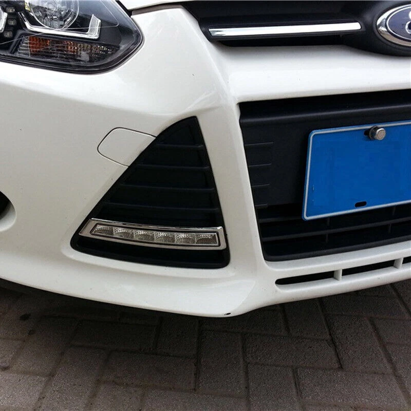 LED DRL Daytime Running Lights Fog light Driving Bumper Fit For Ford Focus 12-15 - Image 4 of 4