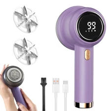 Fabric Shaver Rechargeable Defuzzer Lint Remover Rechargeable LED Display