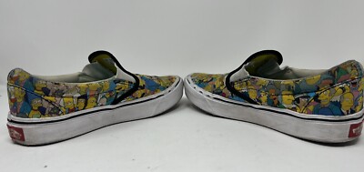 LIMITED EDITION The Simpsons VANS Slip-On \'Springfield\' Mens Sz 5 Wmn 6.5 RARE Vans The Simpsons x ComfyCush Slip-On  main image 4