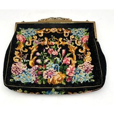 Vtg. Tapestry Floral Purse