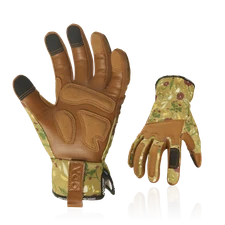 Vgo 1Pair Lady's Goatskin Thorn Proof garden Work Glove,Touchscreen(GA7471-LGR)