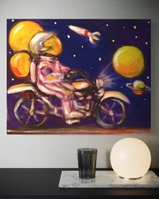 Astronaut Riding Space