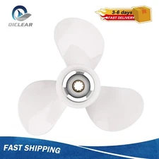 9 7/8 x 10 1/2 Outboard Prop 10 Spline Fit YAMAHA 25-30HP No.664-45945-00-EL,RH
