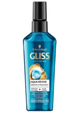 66,22€/L - 6x Gliss Kur Feuchtigkeitsserum - Aqua Revive - 75ml