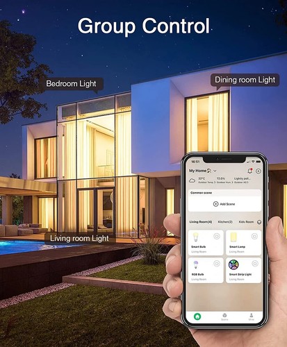 Smart Dimmable LED Light Bulbs Alexa/Google assistant E26 A19 WiFi Light Bulbs - Picture 27 of 35