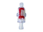 8MM STANDARD MOTORCYCLE SCOOTER MOTORBIKE PETROL ROUND IN LINE FUEL FILTER RED