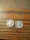 Two Mercury Dimes 1936s And 1944