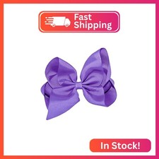 WEBB DIRECT2U Girls 6" Classic Style Large Boutique Grosgrain Hair Bow Alligator