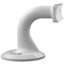 White Aluminum Offset ADA Hand Rail Bracket