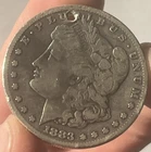 1883-S Drilled/Holed Morgan Silver Dollar Better Date San Francisco Mint