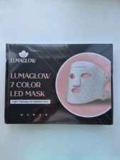 LumaGlow 7-Color LED Face Mask – 288 LEDs Light Therapy for Acne & Anti-Aging