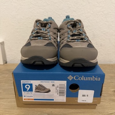 Columbia Crestwood Low Women's Waterproof Trail Hiking Boots Size 9 Wide