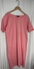 Women's J. Crew casual 100%natural cotton tshirt dress sizeSmall Coral Pink
