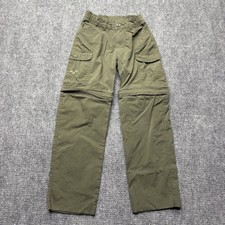 Boy Scouts Of America Cargo Pants Youth 8 Green Switchback Convertible Unhemmed