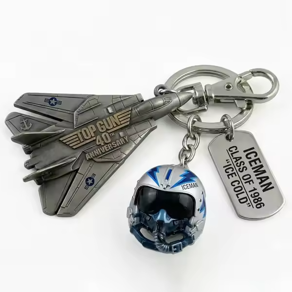 Top Gun 40th Anniversary Keychain & Duck ,Home Desktop Decorations