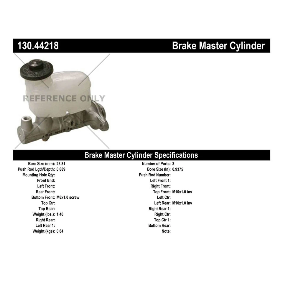 Centric Parts 130.44218 Centric Premium cilindro mestre de freio para 94-99 Celica - Imagem 2 de 4