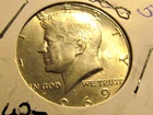 1967 P Kennedy Half Dollar, 40% Silver, Cieculated AU  #wp7