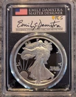 2021-W American Silver Eagle Type 2 PCGS PR70 DCAM FDOI Emily Damstra Signed