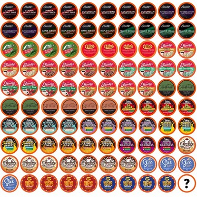 Two Rivers Mega Coffee Lovers K-Cup Pods Variety Sampler Pack (100 Ct)