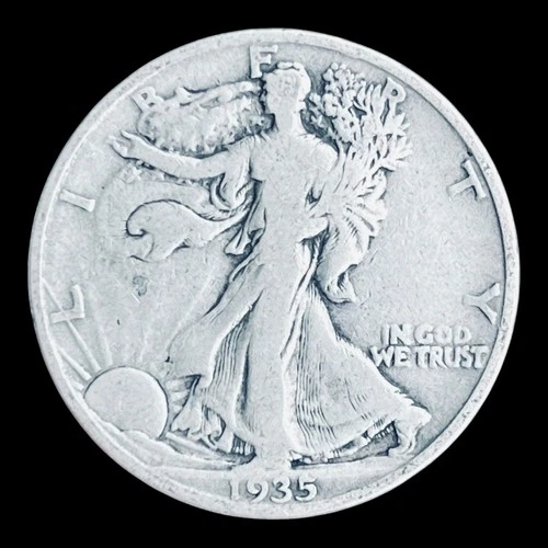 Photo of a 1935-S Walking Liberty Half Dollar from an eBay listing that sold on Jul 12, 2026