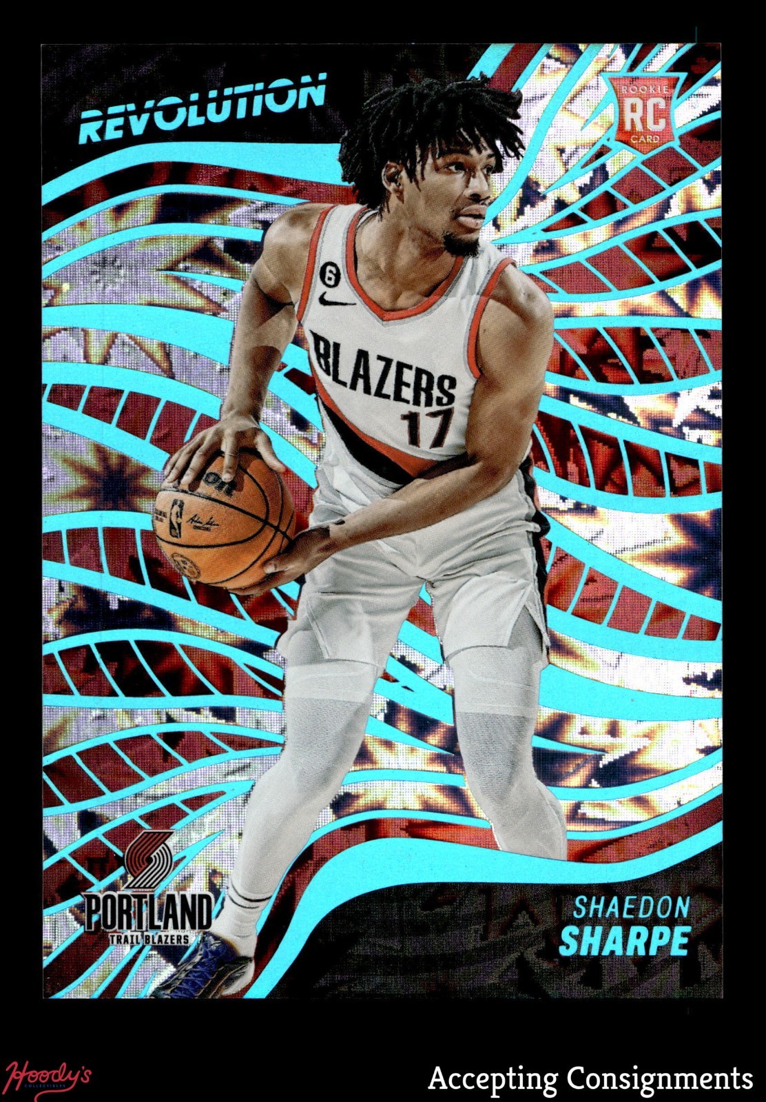 2022-23 Panini Revolution Impact #127 Shaedon Sharpe 137/149 ROOKIE RC BLAZERS