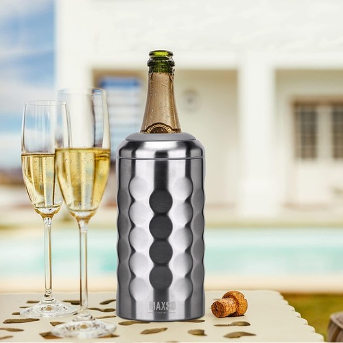 Wine Cooler Single Bottle Stainless Steel Iceless Insulated Chiller for Most - Afbeelding 7 van 7