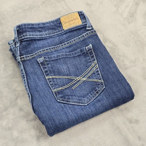 Aeropostale Jeans Womens 11/12 Long Chelsea Bootcut Dark Wash Blue * 30x31.5 - Picture 19 of 20