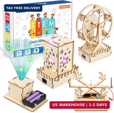 Poraxy 4 in 1 STEM Kits for Kids Age 8-10, Science Kits Building Projects for Ki