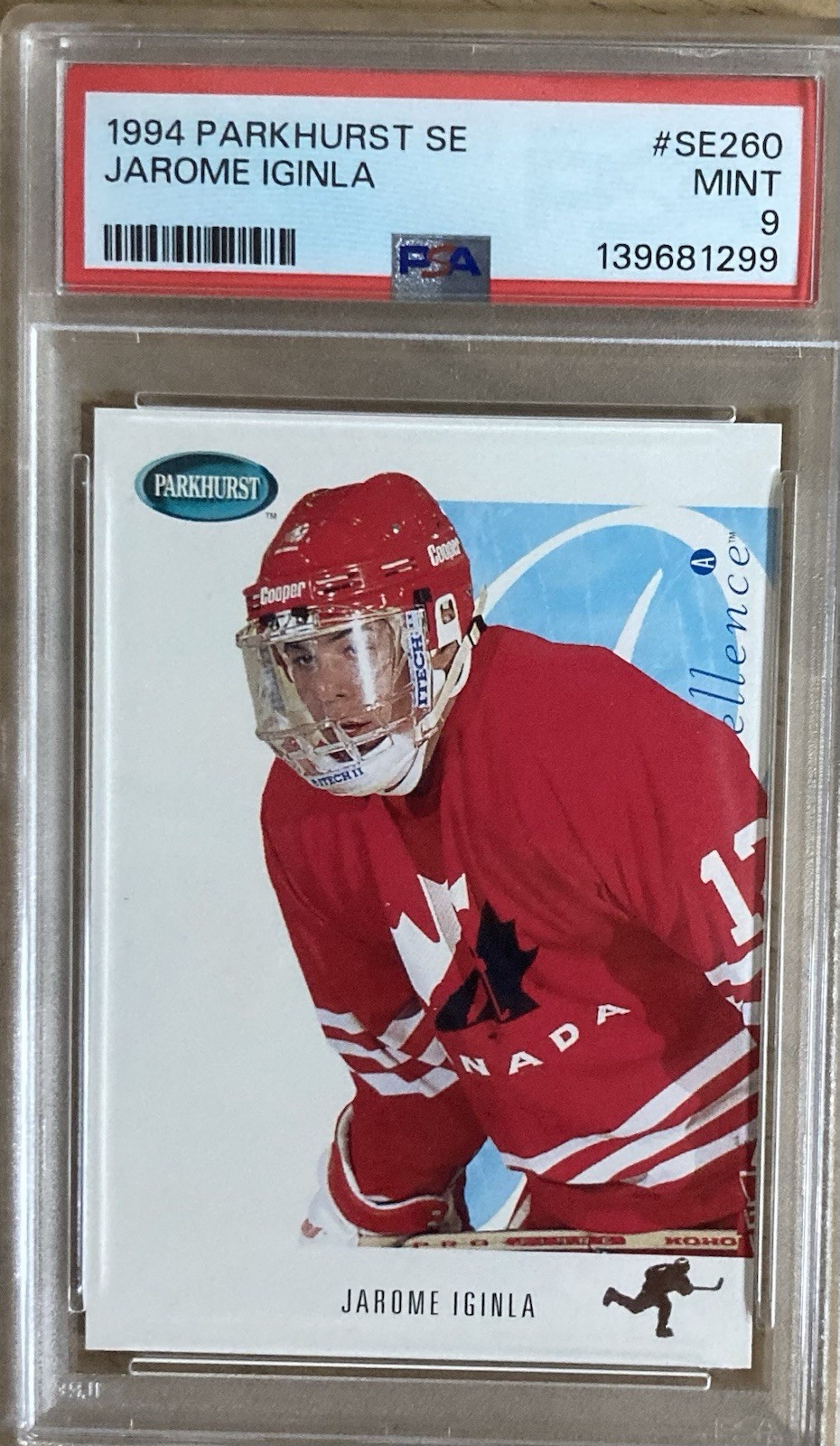 Jarome Iginla #SE260 Hockey Cards 1994 Parkhurst SE trading card — raw and PSA graded price guide