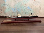 Texaco Tanker Ohio Ship Model FAMM WWII Display w/ Base & Box Vintage