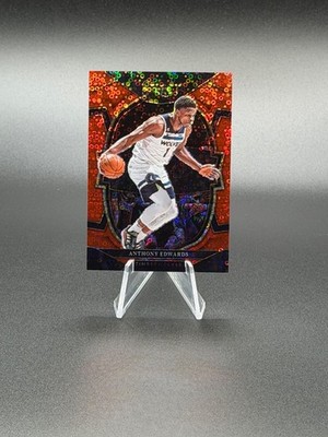 ANTHONY EDWARDS 2022-23 Panini Select Concourse #46 Disco Red Prizms 36/49
