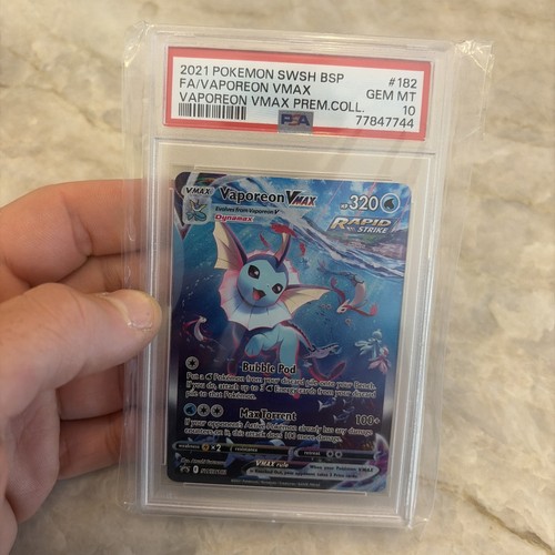 Vaporeon VMAX graded PSA 10 for sale on eBay