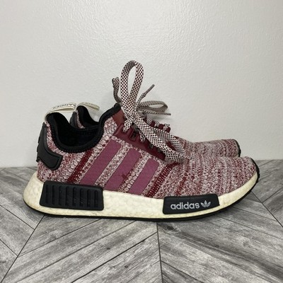 Adidas NMD R1 PrimeKnit Burgundy Men Size 6 Sneakers D97230 Running Shoes