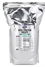 NOW FOODS Whey Protein Isolate Unflavored Powder 10 lbs.