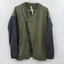 LuLuLemon Mula Bundle Wrap Jacket Asymmetrical Zip Sweatshirt Athleisure Size 8