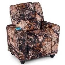 Kids Recliner w/ Cup Holder w/Adjustable Backrest  Footrest for Boys  Girls