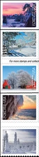 #6038 - 6042  2025 Winter Landscapes Singles set/5 - MNH (After September 19 )