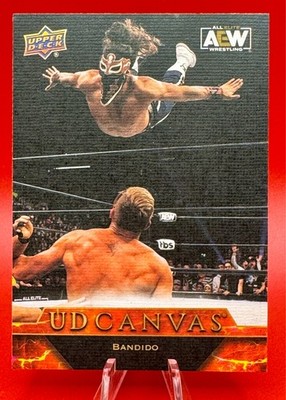 2024 Upper Deck AEW UD Canvas Parallel Card BANDIDO #C82  ROH