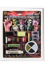 Brand New Family Size All In One Horror Makeup Kit Halloween Costume Accessory
