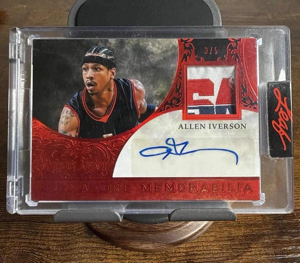 25+ Allen Iverson Basketball Autographed ungraded Sports Trading