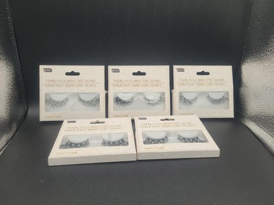 Lot of (5) b-color Pearl Faux Mink Eye Lashes NEW IN BOX  Long Lashes